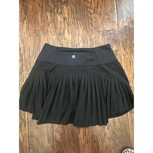 Baleaf Pleated Skirt Womens Size L Black Activewear Athletic Zippered Pocket